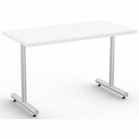 SPECIAL-T Table, Metallic Sand Base, 24inWx48inLx29inH, White SCTKING2448SWH